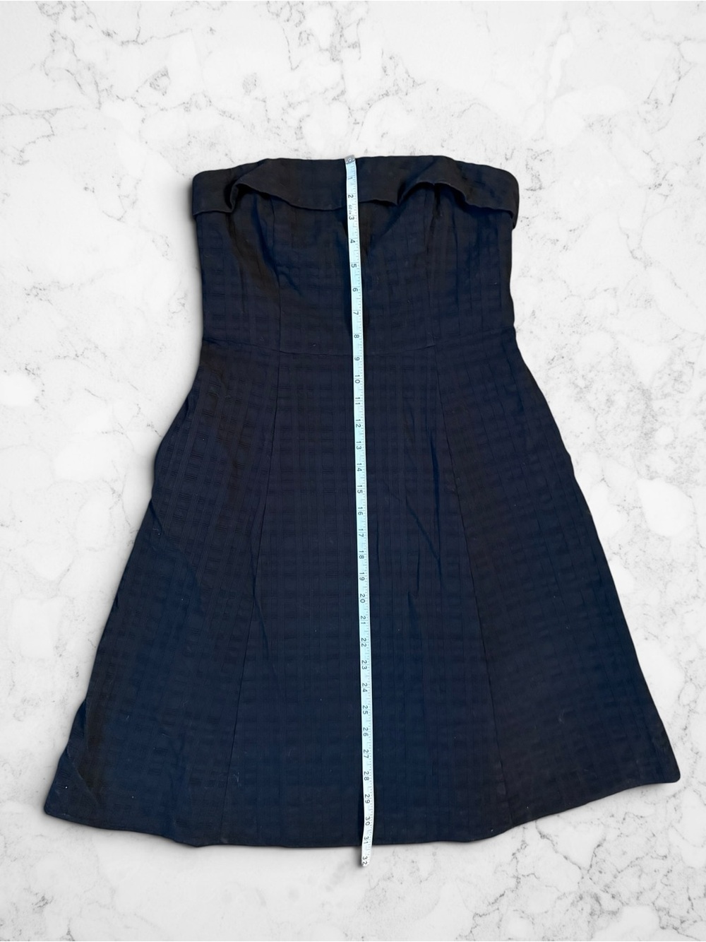 Banana Republic Black Cocktail Mini Dress Removable Straps Strapless - Picture 7 of 8